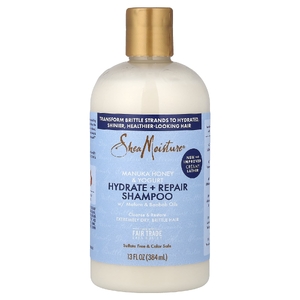 SheaMoisture, Manuka Honey & Yogurt, увлажняющий и восстанавливающий шампунь с маслами мафуры и баобаба, 384 мл (13 жидк. унц.)