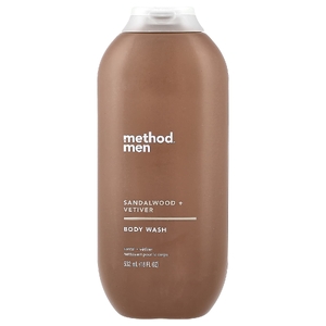 Method, Для мужчин, гель для душа, сандал и ветивер, 532 мл (18 жидк. унц.)