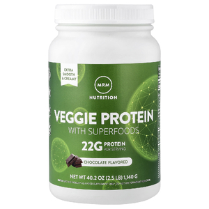 MRM Nutrition, растительный протеин с суперфудами, шоколадный вкус, 1140 г (2,5 фунта)