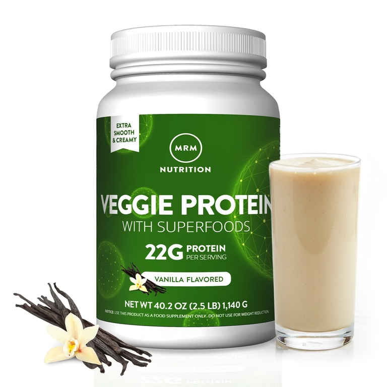 MRM Nutrition, Растительный протеин с суперфудами, ваниль, 1140 г (2,5 фунта)