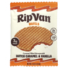 Rip Van Wafels, строопвафель с карамельной начинкой, голландская карамель и ваниль, 4 упаковки по 33 г (1,16 унции)