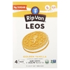 Rip Van Wafels, Leos, печенье с бутербродом, золотистая ваниль, 4 упаковки по 48 г (1,69 унции)