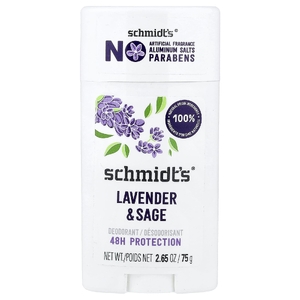 Schmidt's, дезодорант, лаванда и шалфей, 75 г (2,65 унции)