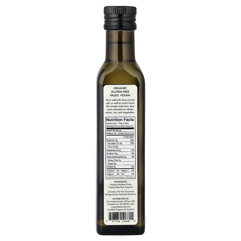 Pure Indian Foods, Масло MCT, 250 мл