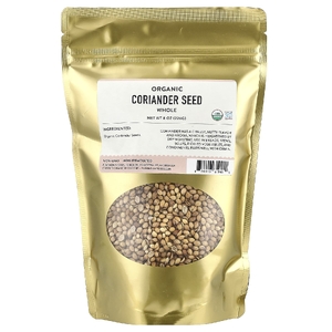 Pure Indian Foods, органические семена кориандра, цельные, 226 г (8 унций)