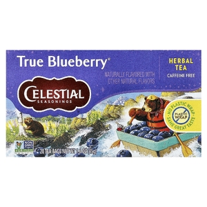 Celestial Seasonings, травяной чай с голубикой, без кофеина, 20 чайных пакетиков, 45 г (1,6 унции)