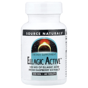 Source Naturals, эллаговая кислота из экстракта малины, 60 таблеток