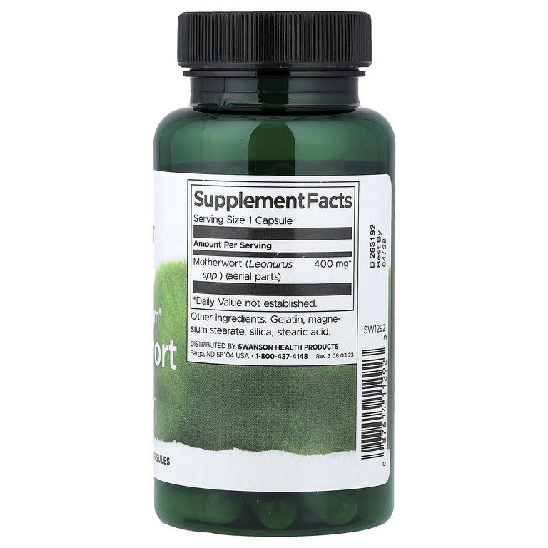 Swanson Vitamins, Full Spectrum®, пустырник, 400 мг, 60 капсул