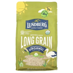 Lundberg, Органический коричневый рис, длиннозерный, 907 г (32 унции)