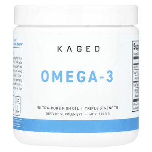 Kaged, Омега-3, тройная эффективность, 60 мягких таблеток