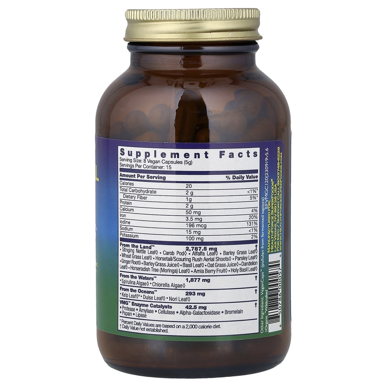 HealthForce Superfoods, Vitamineral Green, версия 5.6, 120 веганских капсул