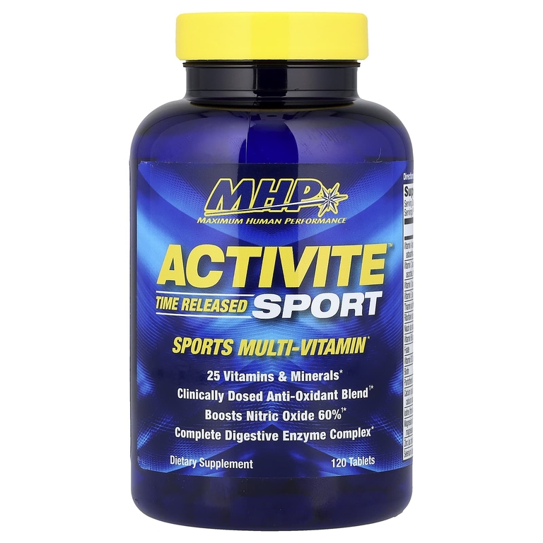 MHP, Activite Sport, мультивитамины, замедленное высвобождение, 120 таблеток
