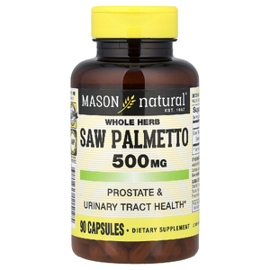Mason Natural, Цельная трава сереноа, 500 мг, 90 капсул