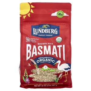 Lundberg, органический коричневый рис, басмати, 907 г (32 унции)
