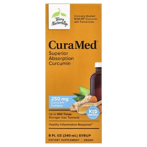 Terry Naturally, CuraMed®  сироп, куркумин с улучшенным усвоением, 240 мл (8 жидк. унций)