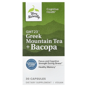 Terry Naturally, Греческий горный чай + бакопа, 30 капсул