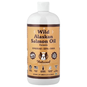 Natural Dog Company, добавка с жиром дикого аляскинского лосося, для собак любого возраста, 946 мл (32 жидк. унции)
