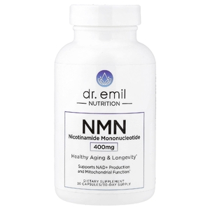 Dr. Emil Nutrition, NMN, никотинамидмононуклеотид, 400 мг, 30 капсул