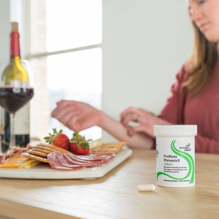 Seeking Health, ProBiota HistaminX, пробиотики, 10 млрд КОЕ, 60 вегетарианских капсул