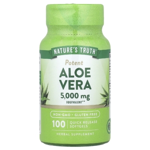 Nature's Truth, Алоэ вера, 5000 мг, 100 капсул быстрого действия