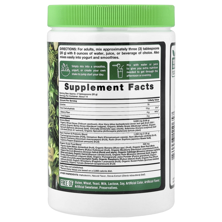 Nature's Truth, Daily Super Greens +, 280 г (9,88 унции) (Товар снят с продажи) 