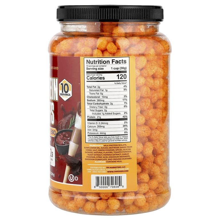 Twin Peaks Ingredients, Protein Puffs, барбекю из мескита, 300 г (10,6 унции)