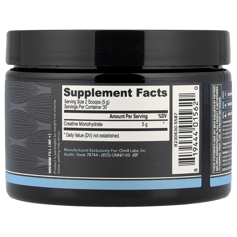 Onnit, Моногидрат креатина, 150 г (5,29 унции)