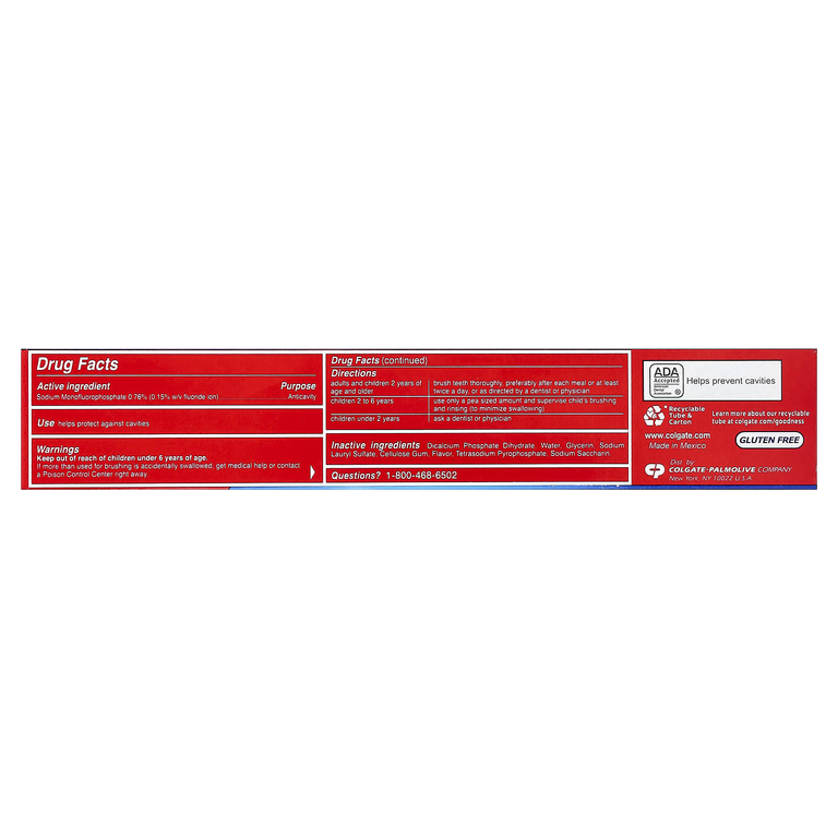 Colgate, Cavity Protection, зубная паста с фтором, предотвращающая кариес, Great Regular, 226 г (8 унций) (Товар снят с продажи) 
