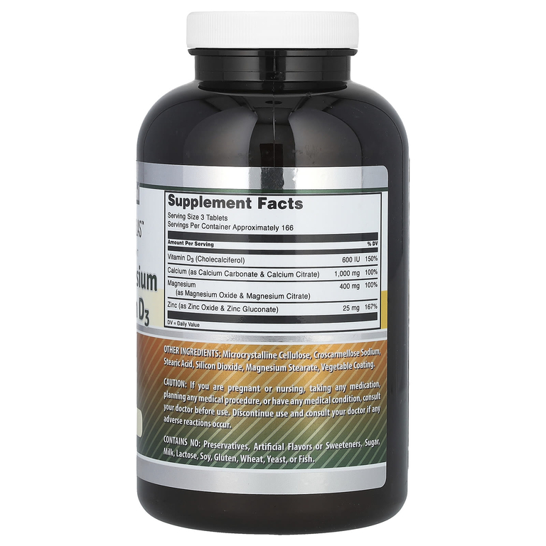 Amazing Nutrition, Amazing Formulas, кальций, магний, цинк и витамин D3, 500 таблеток