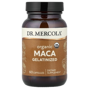 Dr. Mercola, органическая мака, желатинизированная, 60 капсул (500 мг в 1 капсуле)