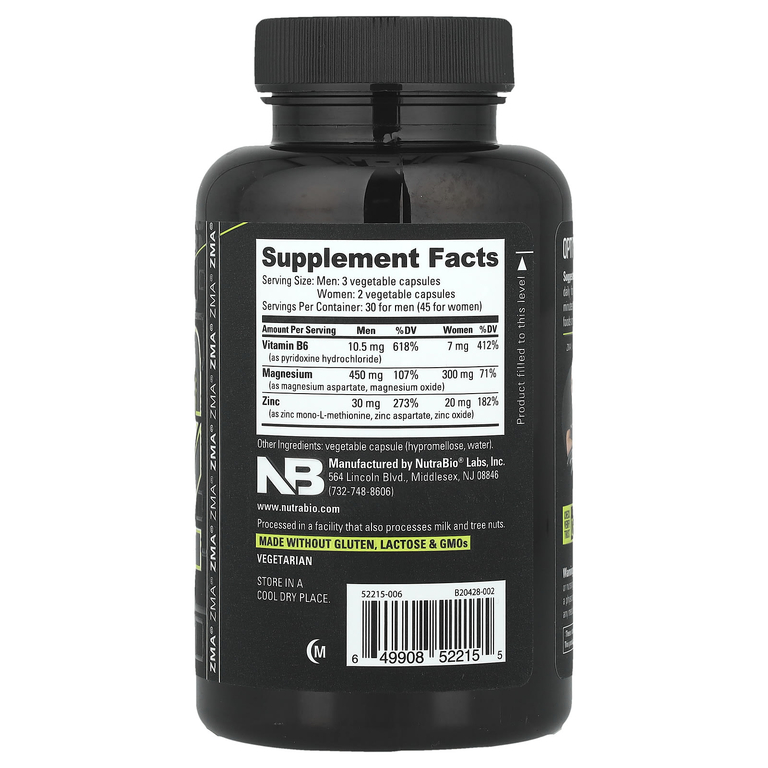 NutraBio, ZMA`` 90 капсул