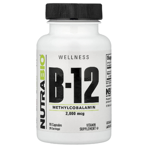 NutraBio, Витамин B12, 2000 мкг, 90 капсул