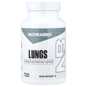 NutraBio, здоровье легких, 90 капсул