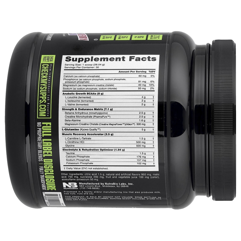 NutraBio, Reload Recovery Matrix, Grape Berry Crush, 841 г (1,85 фунта) (Товар снят с продажи) 