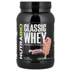 NutraBio, Classic Whey Protein, клубничное песочное печенье, 907 г (2 фунта)