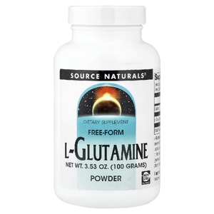 Source Naturals, L-глютамин, порошок в свободной форме 3.53 унции (100 г)