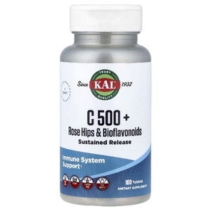 KAL, C 500 + шиповник и биофлавоноиды, 100 таблеток