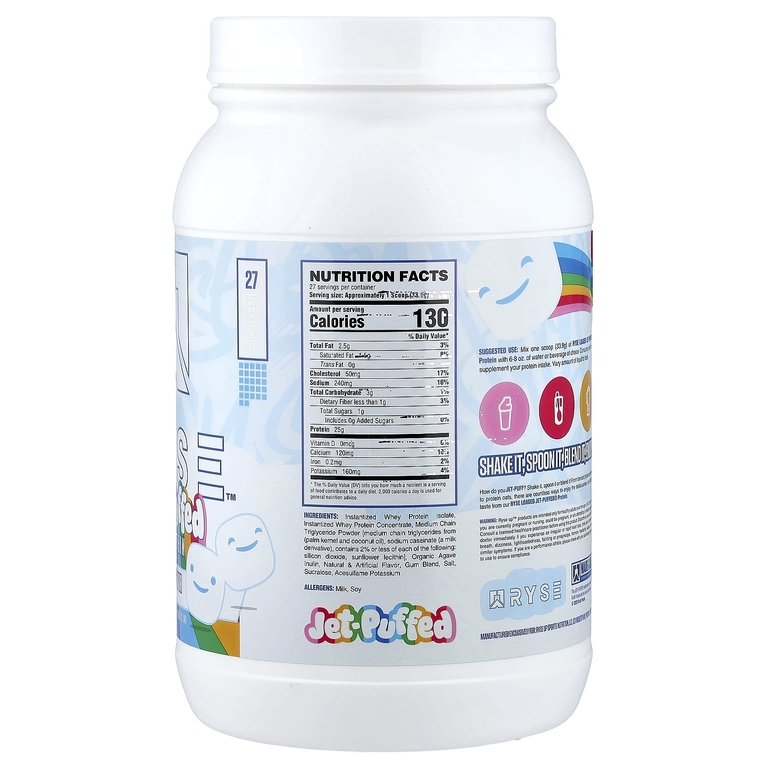 RYSE, Loaded Protein, Jet-Puff, зефир, 915 г (2 фунта)