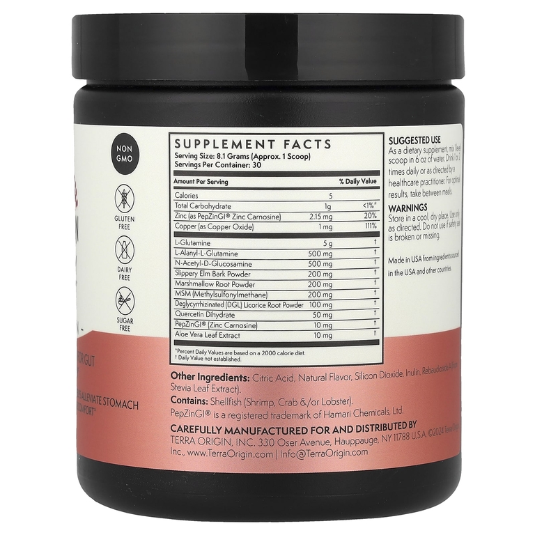 Terra Origin, добавка для здоровья кишечника, со вкусом арбуза, 243 г (8,57 унции)