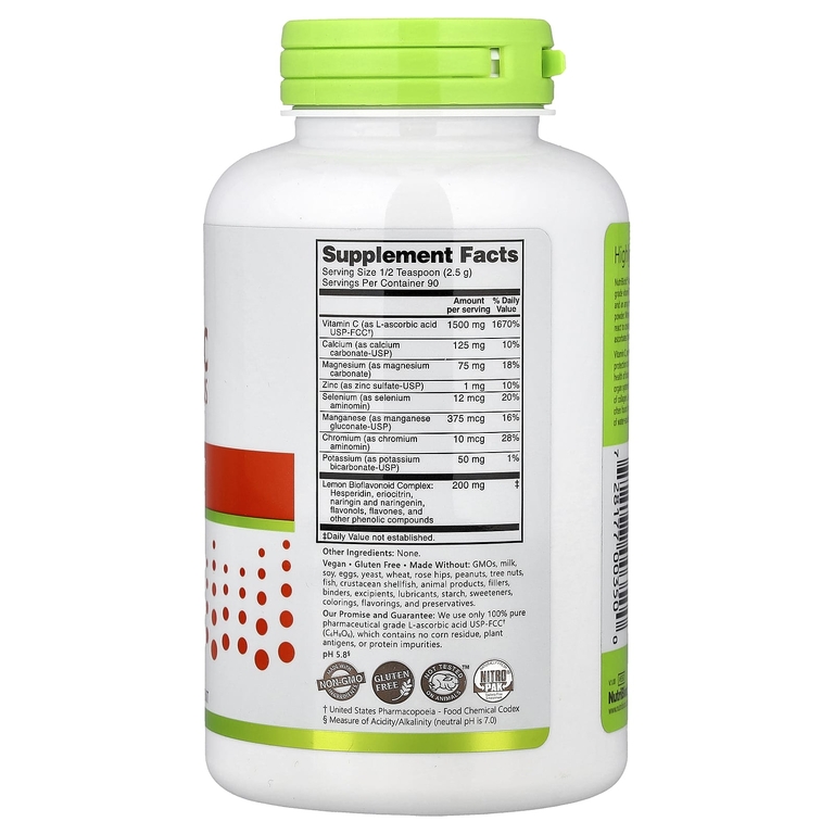 NutriBiotic, Immunity, Ascorbate Bio-C, витамин C с биофлавоноидами и минералами в порошке, 227 г (8 унций) (Товар снят с продажи) 