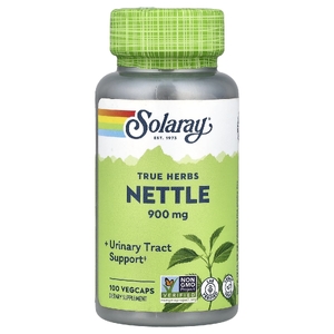 Solaray, True Herbs, крапива, 100 растительных капсул (450 мг в 1 капсуле)