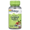 Solaray, True Herbs, кайенский чеснок, 100 растительных капсул