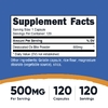 Nutricost, Бычья желчь, 500 мг, 120 капсул