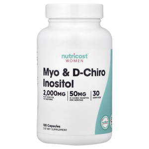 Nutricost, Для женщин, мио и D-хиро инозитол, 120 капсул