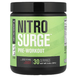 Jacked Factory, Nitro Surge, предтренировочный комплекс, чёрная вишня, 267 г (9,42 унции)