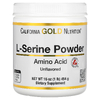 California Gold Nutrition, L-серин в порошке, аминокислота AjiPure, с нейтральным вкусом, 454 г (1 фунт)