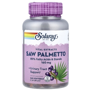 Solaray, Vital Extracts, сереноа, 160 мг, 240 мягких таблеток (Товар снят с продажи) 