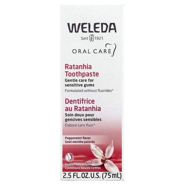 Weleda, зубная паста из ратании, со вкусом перечной мяты, 75 мл (2,5 жидк. унц.)