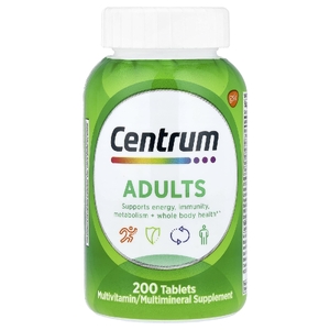 Centrum, мультивитамины для взрослых, 200 таблеток