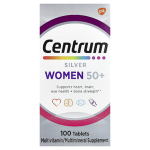 Centrum, Silver Women 50+, мультивитамины для женщин старше 50 лет, 100 таблеток